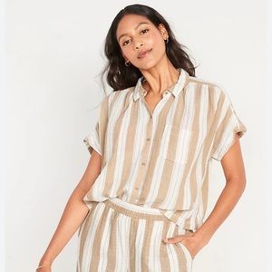Old Navy Striped Button Down